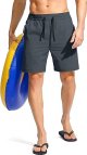 Men's Swim Trunks Quick Dry Bathing Suit Beach Board Shorts for Men with Zipper Pockets and Mesh Lining