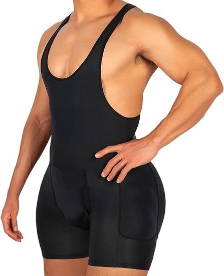 Men Shapewear Full Body Shaper Padded Briefs Boxer Underwear